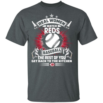 Funny Gift Real Women Watch Cincinnati Reds T Shirt