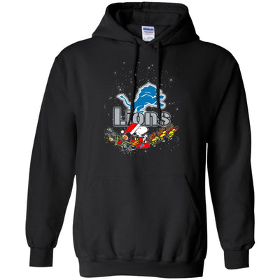 Snoopy Christmas Detroit Lions T Shirts