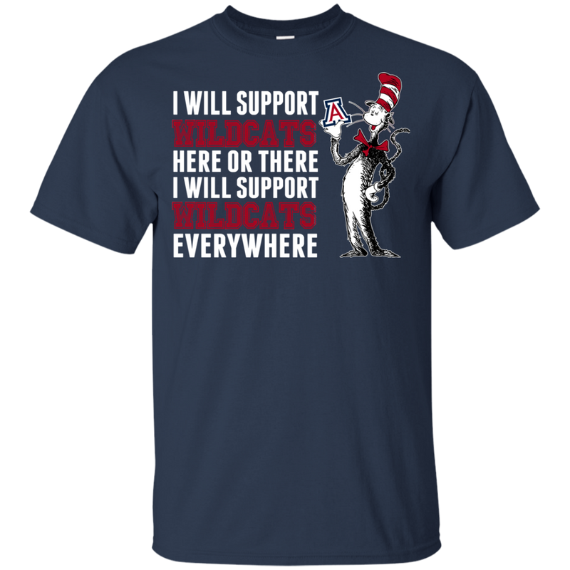 I Will Support Everywhere Arizona Wildcats T Shirts