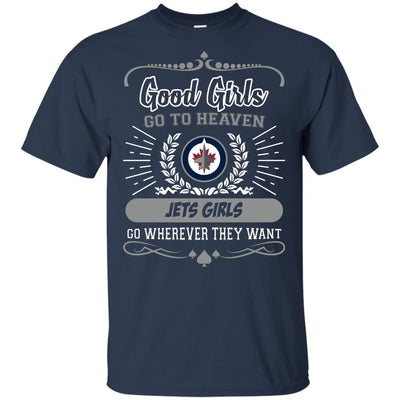 Good Girls Go To Heaven Winnipeg Jets Girls T Shirts