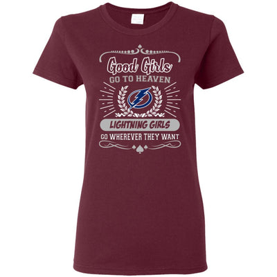 Good Girls Go To Heaven Tampa Bay Lightning Girls T Shirts