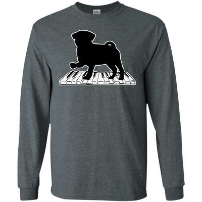 Pug Playing Piano Music T Shirts