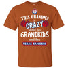 Funny This Grandma Is Crazy About Her Grandkids And Her Texas Rangers T Shirts