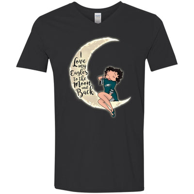 BB I Love My Philadelphia Eagles To The Moon And Back T Shirt - Best Funny Store