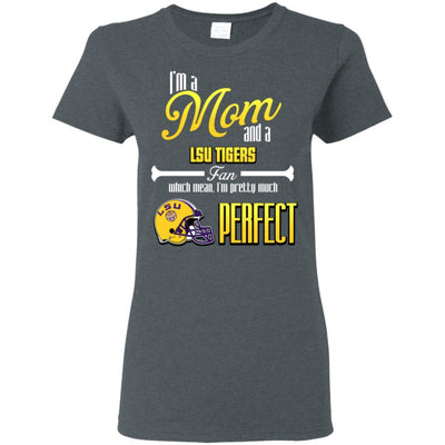 Cool Pretty Perfect Mom Fan LSU Tigers T Shirt