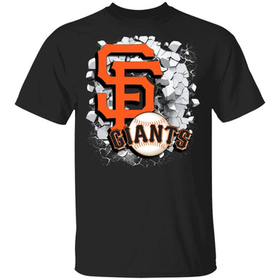 Colorful Earthquake Art San Francisco Giants T Shirt