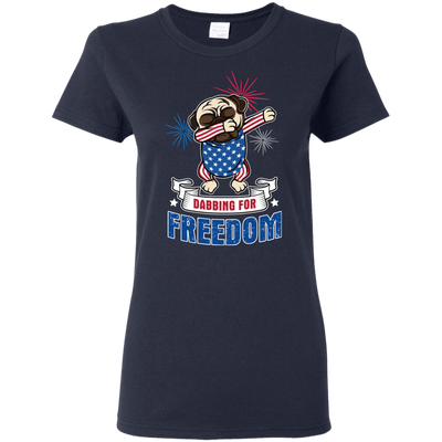 Dabbing For Freedom Pug T Shirts