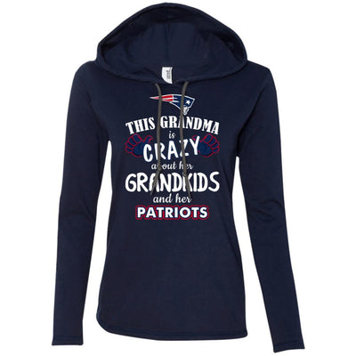 Funny This Grandma Is Crazy About Her Grandkids And Her Patriots T Shirts