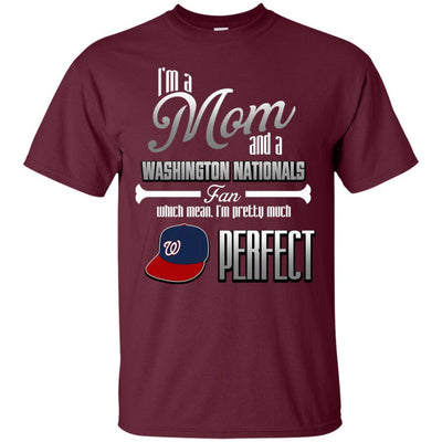 Cool Pretty Perfect Mom Fan Washington Nationals T Shirt