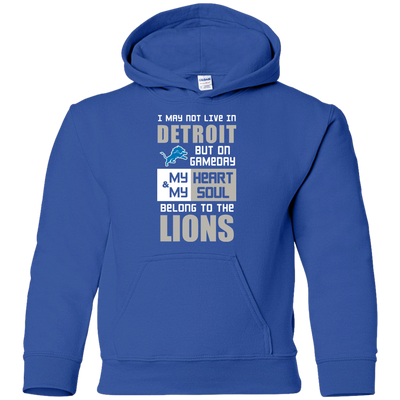 My Heart And My Soul Belong To The Detroit Lions T Shirts