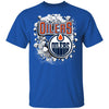 Colorful Earthquake Art Edmonton Oilers T Shirt