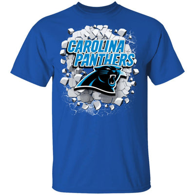 Colorful Earthquake Art Carolina Panthers T Shirt