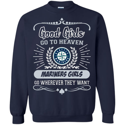 Good Girls Go To Heaven Seattle Mariners Girls T Shirts