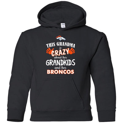 Funny This Grandma Is Crazy About Her Grandkids And Her Broncos T Shirts