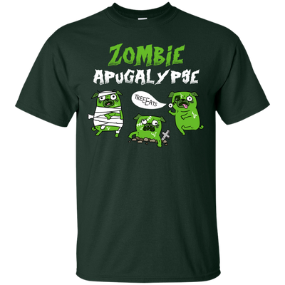 Nice Pug T Shirts - Zombies Apugalypse, is a cool gift for your friend