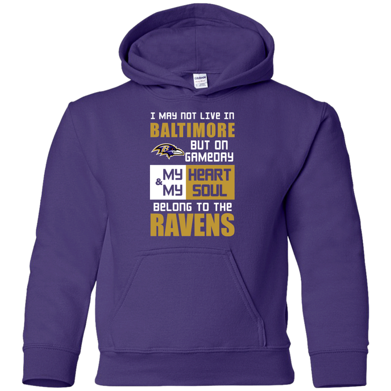 My Heart And My Soul Belong To The Baltimore Ravens T Shirts