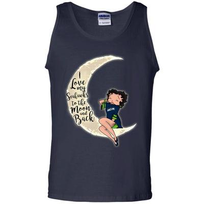 BB I Love My Seattle Seahawks To The Moon And Back T Shirt - Best Funny Store