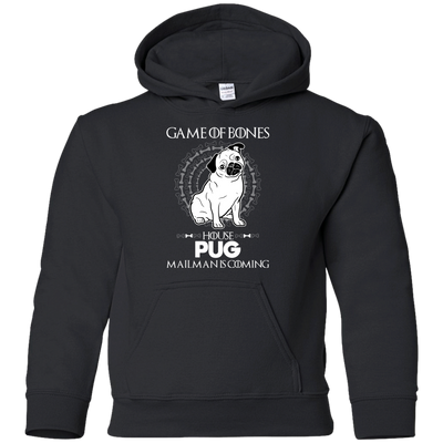 Game Of Bones House Pug Mailman Is Coming T Shirts