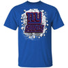 Colorful Earthquake Art New York Giants T Shirt