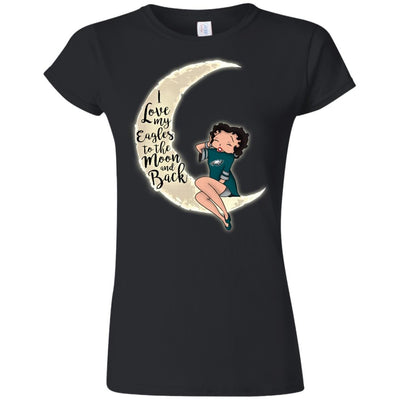 BB I Love My Philadelphia Eagles To The Moon And Back T Shirt - Best Funny Store