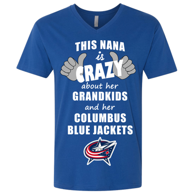 This Nana Is Crazy About Her Grandkids And Her Columbus Blue Jackets T Shirts