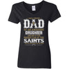 Proud Of Dad Of An Awesome Daughter New Orleans Saints T Shirts