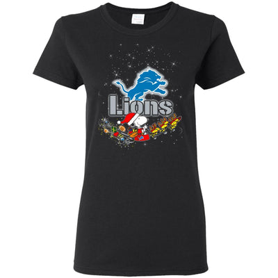 Snoopy Christmas Detroit Lions T Shirts