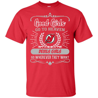 Good Girls Go To Heaven New Jersey Devils Girls T Shirts