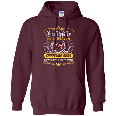 Good Girls Go To Heaven Central Michigan Chippewas Girls T Shirts