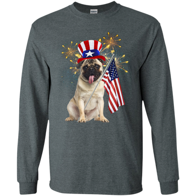 Independence Day Pug T Shirts