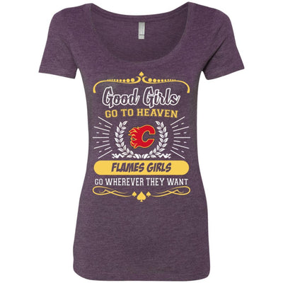 Good Girls Go To Heaven Calgary Flames Girls T Shirts