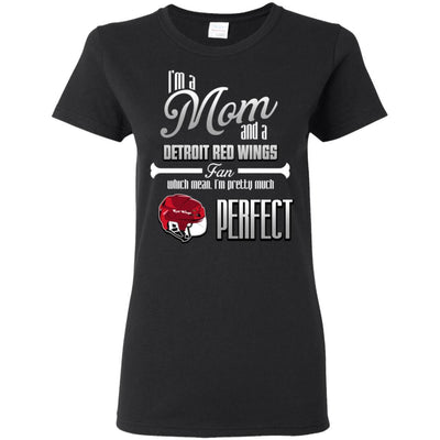 Cool Pretty Perfect Mom Fan Detroit Red Wings T Shirt