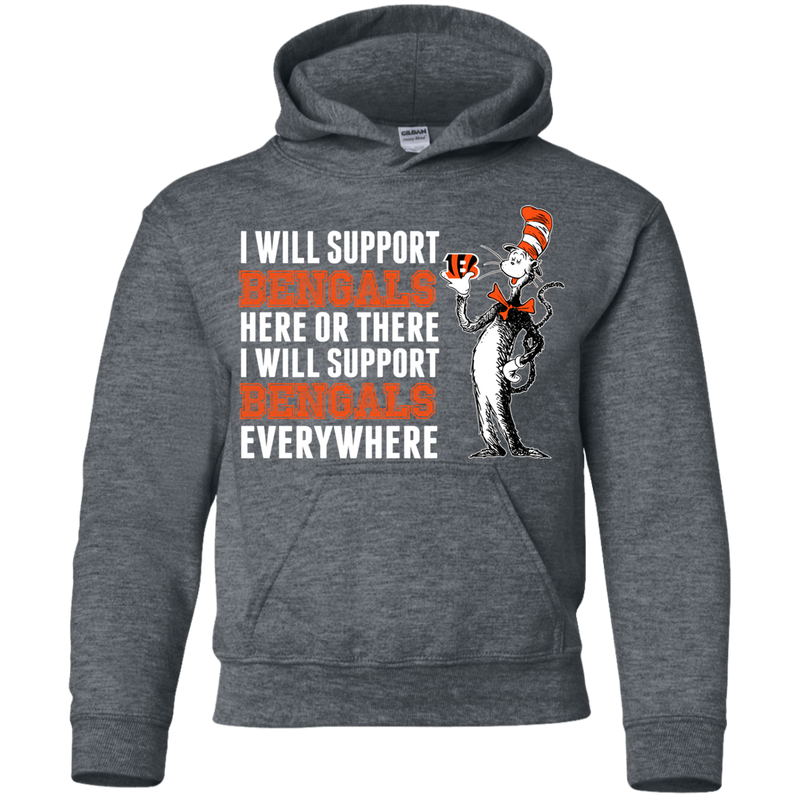 I Will Support Everywhere Cincinnati Bengals T Shirts