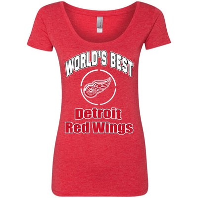 Amazing World's Best Dad Detroit Red Wings T Shirts