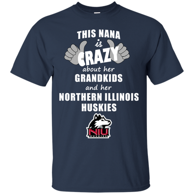 This Nana Is Crazy About Her Grandkids And Her Northern Illinois Huskies T Shirts