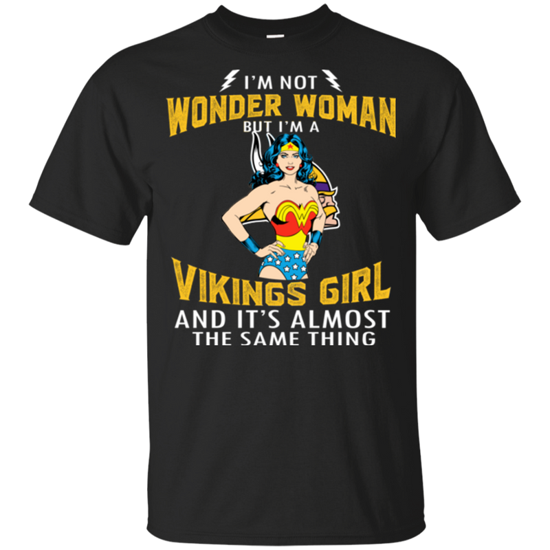 I'm Not Wonder Woman Minnesota Vikings T Shirts