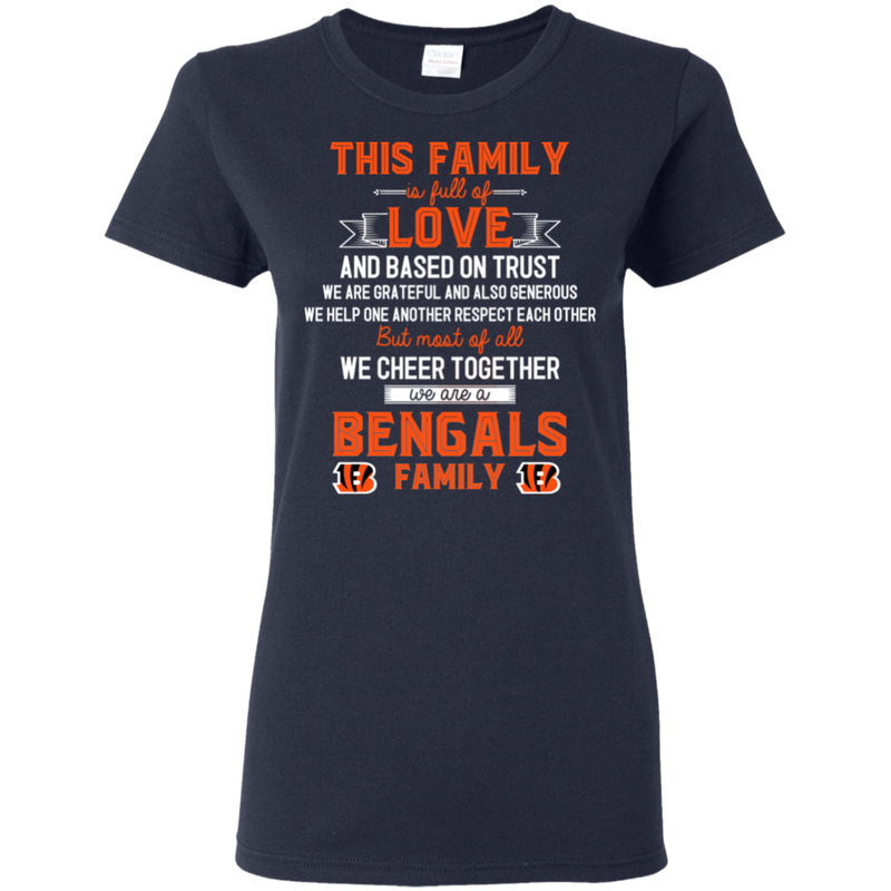 We Are A Cincinnati Bengals Family T Shirt