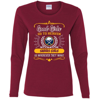 Good Girls Go To Heaven Buffalo Sabres Girls T Shirts