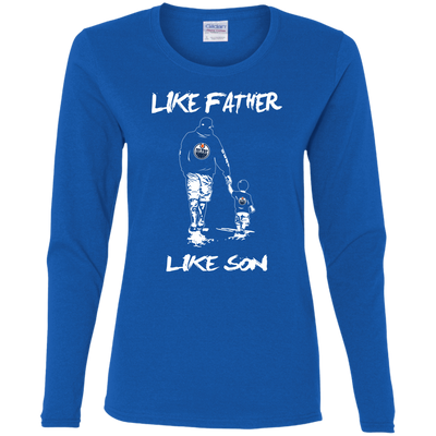 Happy Like Father Like Son Edmonton Oilers T Shirts