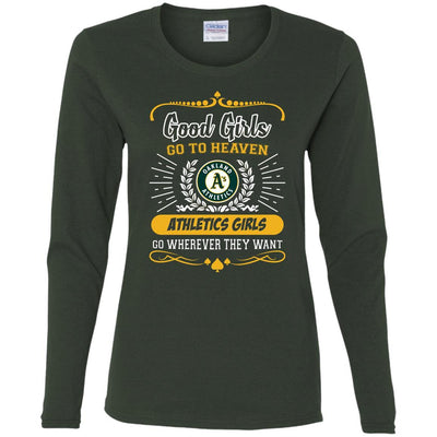 Good Girls Go To Heaven Oakland Athletics Girls T Shirts