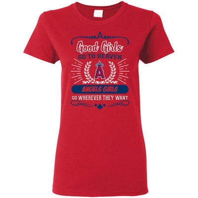 Good Girls Go To Heaven Los Angeles Angels Girls T Shirts