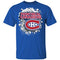 Colorful Earthquake Art Montreal Canadiens T Shirt