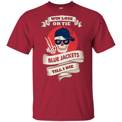 Skull Say Hi Columbus Blue Jackets T Shirts