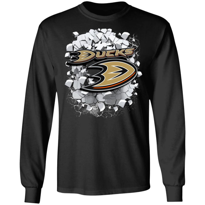Colorful Earthquake Art Anaheim Ducks T Shirt