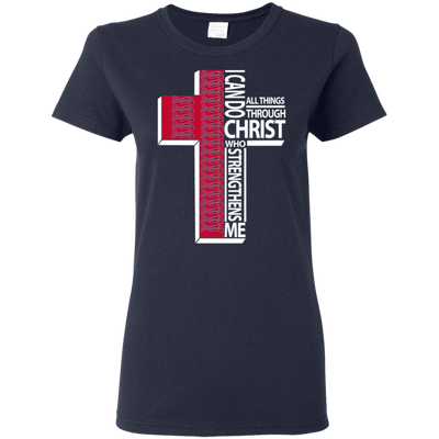 Gorgeous I Can Do All Things Through Christ Atlanta Braves T Shirts