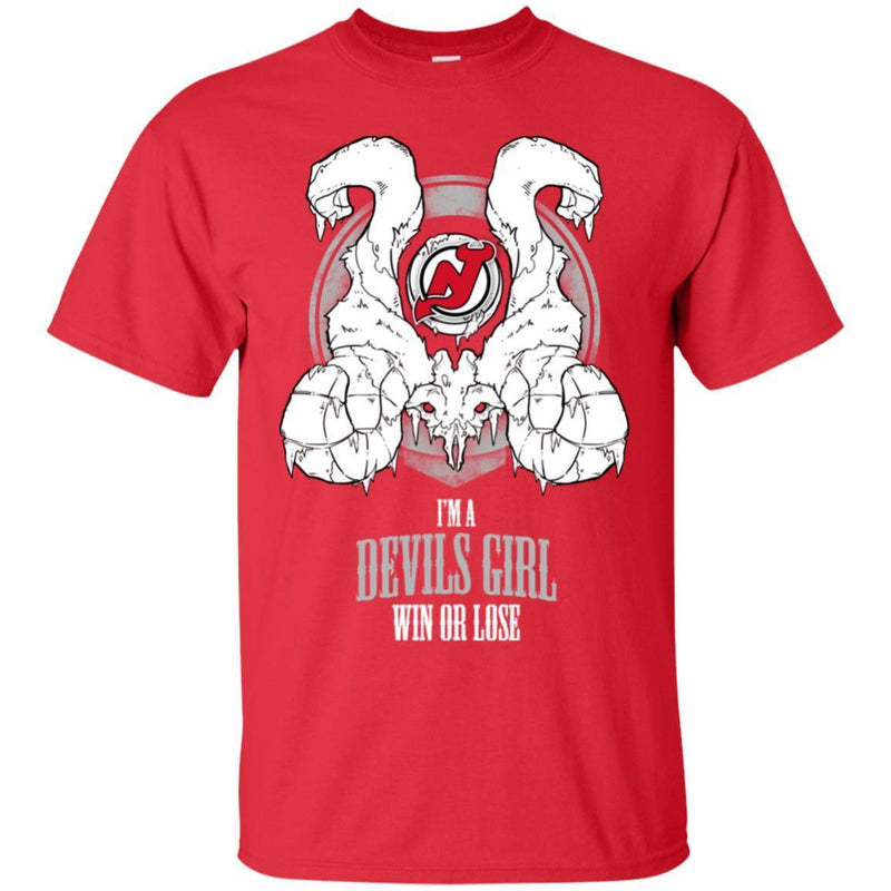 New Jersey Devils Girl Win Or Lose T Shirts