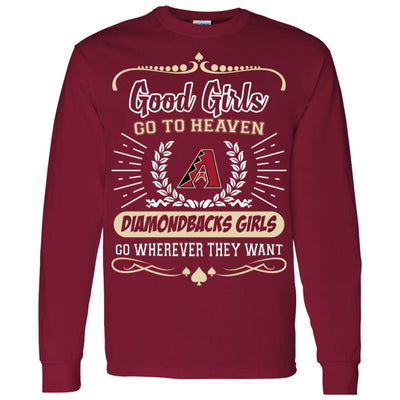 Good Girls Go To Heaven Arizona Diamondbacks Girls T Shirts