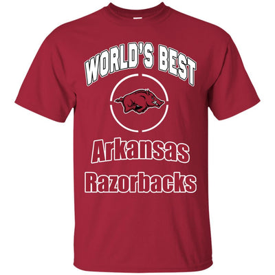 Amazing World's Best Dad Arkansas Razorbacks T Shirts