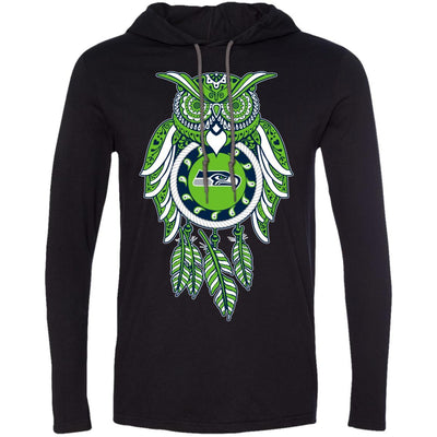 Dreamcatcher Owl Seattle Seahawks T Shirt