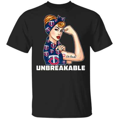 Beautiful Girl Unbreakable Go Minnesota Twins T Shirt